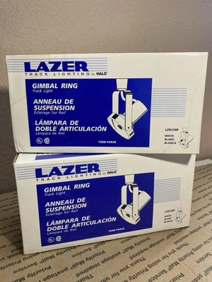 Cooper HALO White 150-Watt PAR38 Lazer Gimbal Ring Track Light LZR338P (LOT OF 2 - Image 1 of 4