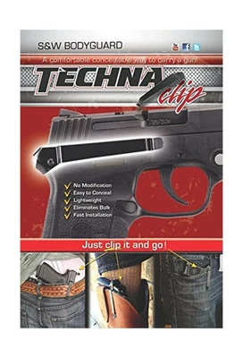 Techna Clip Smith & Wesson Bodyguard 380 Conceal Carry Belt Clip Comfort Safe - Image 1 of 4