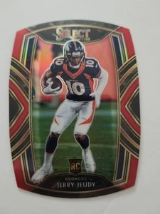 Jerry Jeudy 2020 Panini Select Club Die-Cut Red Prizm RC Rookie #256 Denver - Picture 1 of 2