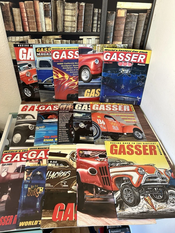 Gasser Magazine Lot Of 15-Free Shipping-Car Club Foto 1 de 4
