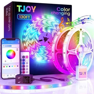 130ft Bluetooth Lights, RGB Color Changing, Music Sync, App Control, Indoor U... - Picture 1 of 7