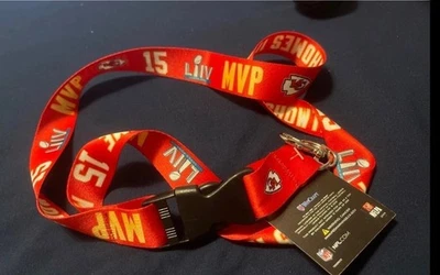 Patrick Mahomes Super Bowl LIV MVP Lanyard NFL 20” - Image 1 of 2