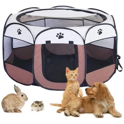 Hundekäfig mit exzellenter Luftzirkulation – 74x74x43 cm für Indoor & Outdoor - Bild 1 von 4