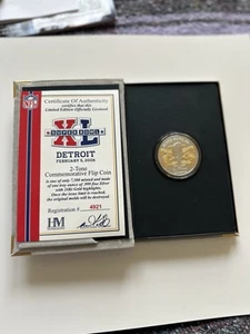 Steelers & Seahawks Super Bowl XL Game Flip Coin, 24 kt on .999 1 Oz Silver - Picture 1 of 2