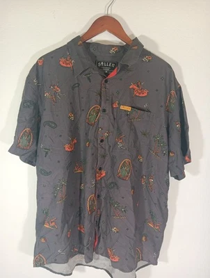 Camisa Hawaiana Colección Artesanal Sullen Hombres XXL Abotonada S/S Choloha Fiesta Tejida Foto 1 de 4