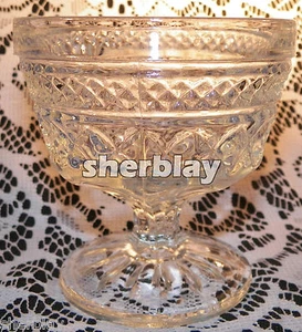 Vintage Elagant ANCHOR HOCKING WEXFORD Pressed Glass Champagne Tall Sherbet - Picture 1 of 5