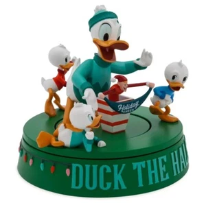 Disney Parks Christmas Donald Duck And Nephews Musical Holiday Figure Figurine - Picture 1 of 6