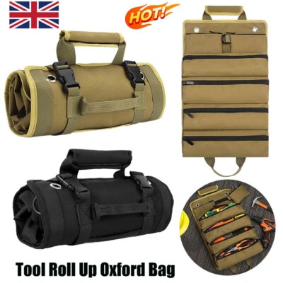 Tool Roll Organizer Tool Roll Up Oxford Bag Tool Large Wrench Super Big Pouch - Image 1 of 4