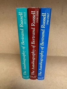 The Autobiography of Bertrand Russell Complete Set of 3 Books 1960s ID111 - Imagen 1 de 4