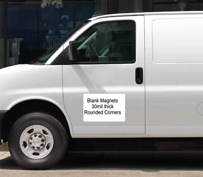 BLANK HEAVY DUTY VEHICLE MAGNET TRUCK CAR STICKER DECAL SIGN GRAPHIC 12" x 18" - Image 1 of 4