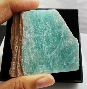 Piedras preciosas sueltas ásperas de roca amazonita de África 100 % natural de 480 quilates - Imagen 1 de 5