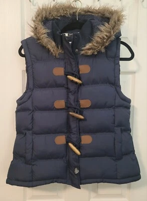 Tokyo Laundry Youth 14 Blue Puffer Vest Full Zip Junior's Small - Image 1 of 4