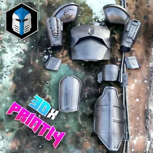 Armadura Star Wars Mandalorian Beskar 1:1 tamaño completo cosplay armadura de rol - Imagen 1 de 30