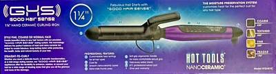 Hot tools GHS  ION Moisture Nano Ceramic  1 1/4 " S Curling Iron  Cool Tip 430F - Image 1 of 4