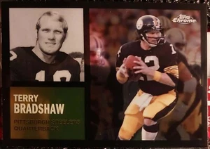2015 Topps Chrome #T60-TEBR Terry Bradshaw Pittsburgh Steelers Football Card  - Picture 1 of 2