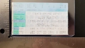 Proyecto Alan Parsons - 23 de octubre de 1996 Kansas City, Kansas Talón de boleto de concierto - Imagen 1 de 1