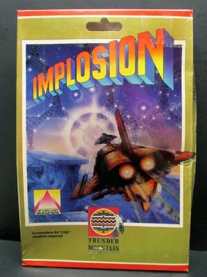 Implosion, Commodore 64 / 128, Disk, Thunder Mountain 1987, New in Shrink Wrap - Image 1 of 4
