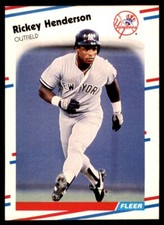 1988 Fleer #209 Rickey Henderson New York Yankees