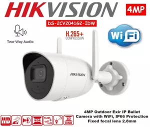 Hikvision DS-2CV2041G2-IDW 4MP Outdoor Exir IP Bullet Camera WiFi + Audio - Picture 1 of 4
