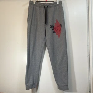 Nike Air Jordan Jogger Sweatpants Jumpman Wings Gray Fleece Men's Large - Bild 1 von 9
