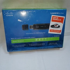 Linksys Cisco WUSB54GC Compact Wireless-G USB Adapter Dongle WIFI Network NEW - Picture 1 of 8