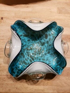 FRATELLI TOSO MURANO KUNST GLAS SCHALE MID CENTURY MODERN - Bild 1 von 9