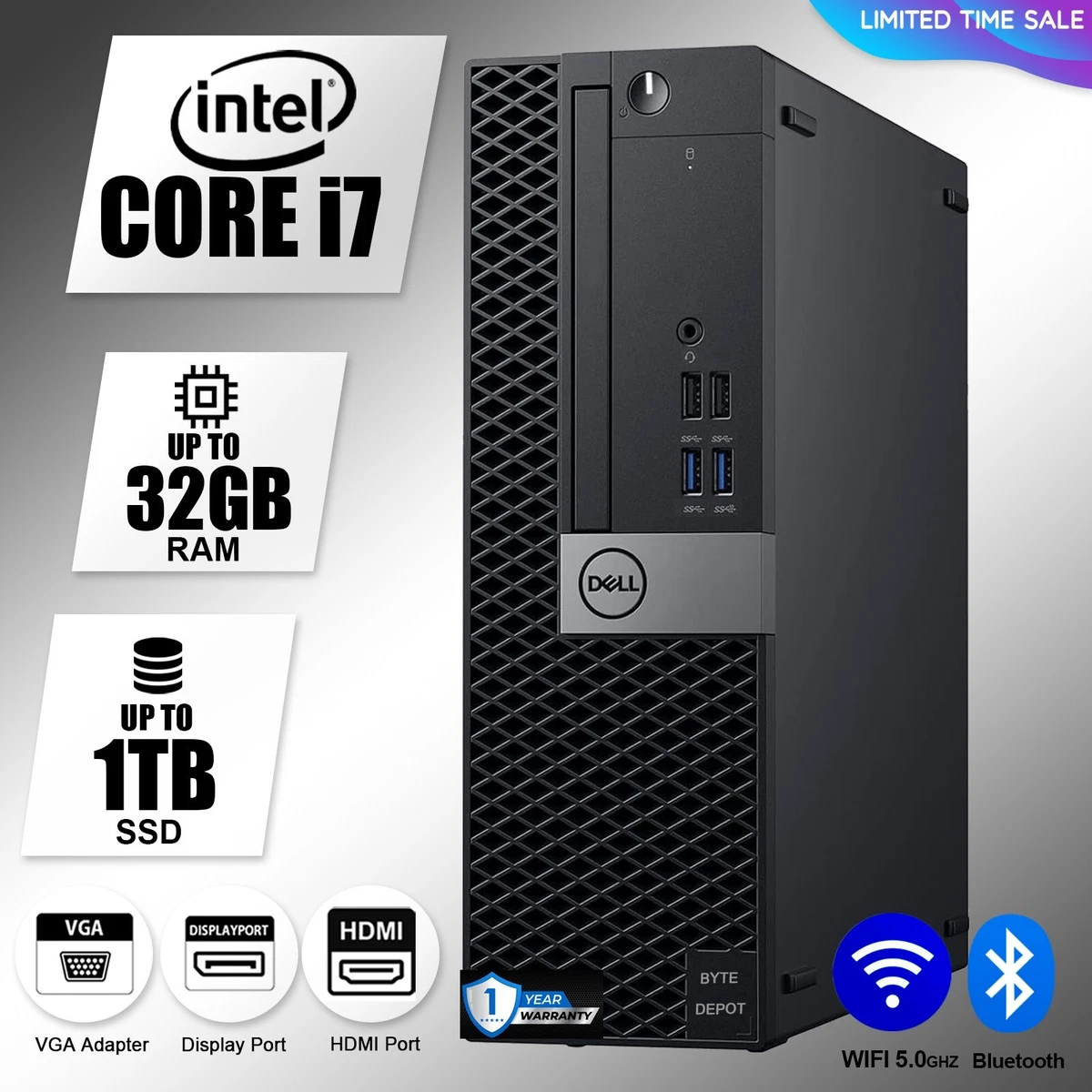 Dell Intel Core i7 6th Gen PC Desktops & All-In-Ones for sale | eBay