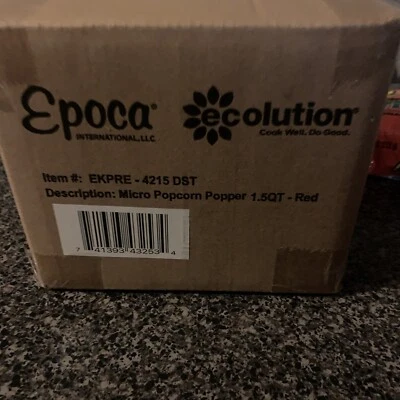 Ecoolution 1,5 qt. Microondas Palomitas - Rojo, Nuevo En Caja. Foto 1 de 3
