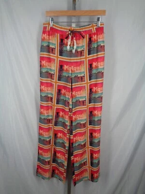 C&C California Maui Beach Linen Pants Size Small Drawstring Elastic Waist New - Image 1 of 4