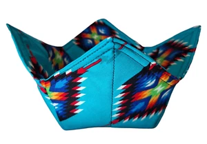 Reversible Microwavable Soup Bowl Cozy / Pot Holder/ Hot Pad - Picture 1 of 3
