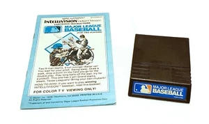 MAJOR LEAGUE BASEBALL (Intellivision, 1980) Cart & Manual, Cleaned and Tested  - Picture 1 of 4
