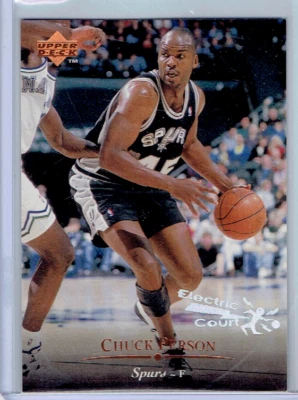 CHUCK PERSON 1995-96 Upper Deck ELECTRIC COURT #89 Spurs - Image 1 of 2