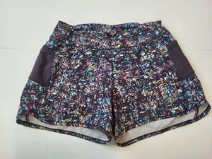 Athleta Girl Printed Record Breaker Shorts size Large 12 black print - Picture 1 of 2