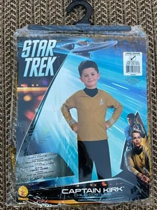 Star Trek Captain Kirk Deluxe Childs Costume Size Large 12-14 Rubies NEW - Picture 1 of 2