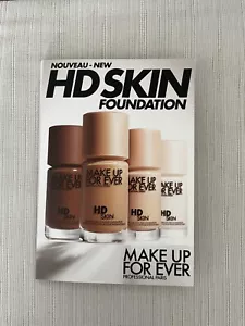 Makeup Make Up Forever HD Skin Foundation Shade Sample Card 4 Shades - Picture 1 of 3