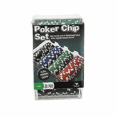 Cardinal Set of 100 Dual Toned Professional Poker Chips With Dealer Chip