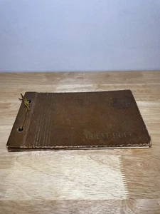 Vintage Guest Book Signed From 1954-1955 A Lot Of Michigan Names / Addresses! - Bild 1 von 24