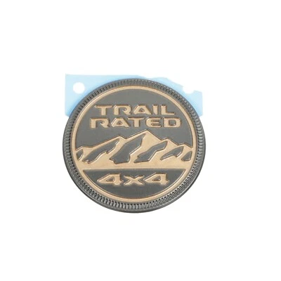 21-25 JEEP WRANGLER JL TRAIL RATED EMBLEM BADGE BRONZE NAMEPLATE MOPAR 5043160AA - Image 1 of 2