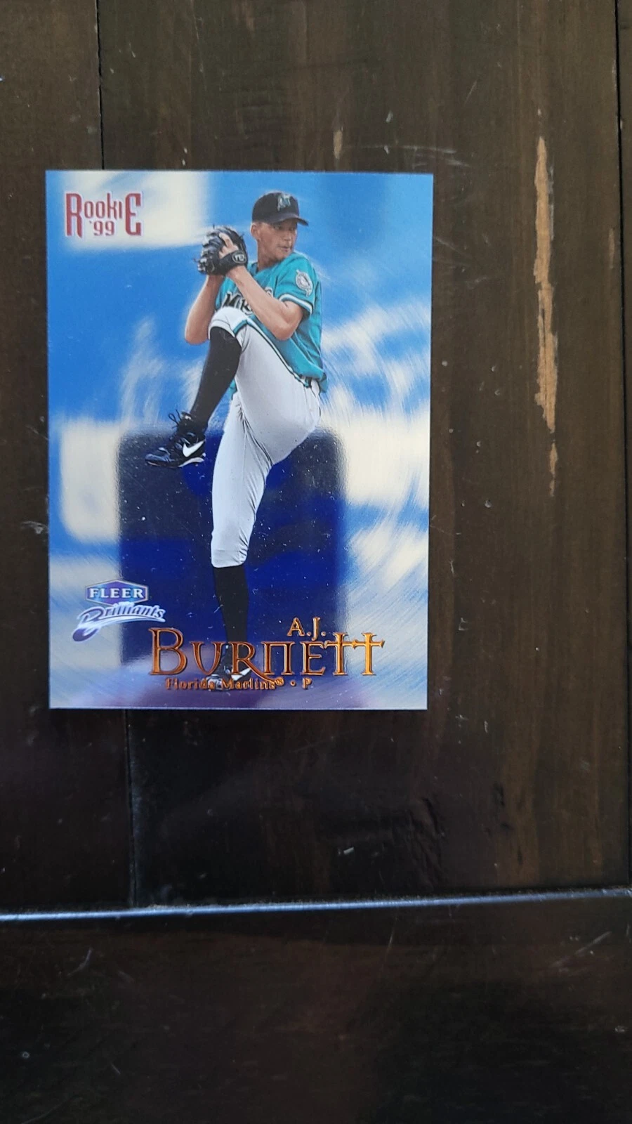 1999 FLEER BRILLIANTS BLUE A.J. BURNETT