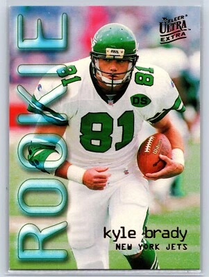1995 Fleer Ultra Extra Kyle Brady  #453  New York Jets Rookie - Image 1 of 2