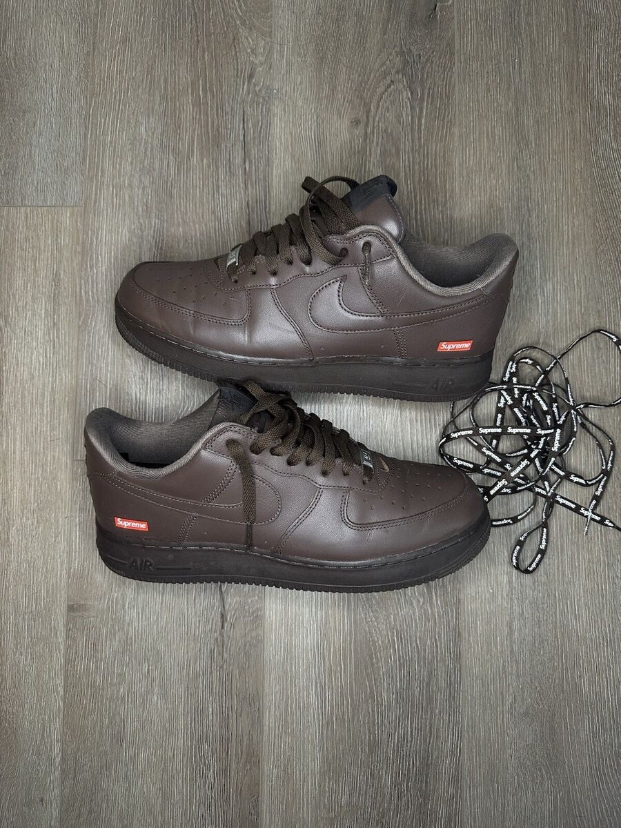 Nike Supreme x Air Force 1 Low Box Logo - Baroque Brown for Nike Supreme x Air Force 1 Low Box Logo - Baroque Brown for