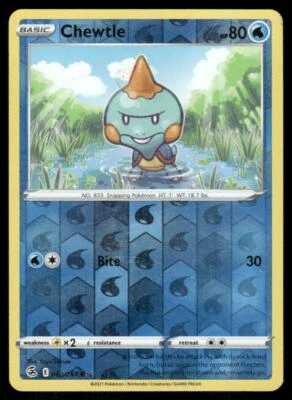 SWSH08: Fusion Strike #080/264 Chewtle - Image 1 of 2