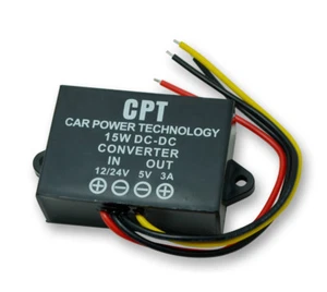 12V/24V to 5V Car Power Converter DC-DC Step-down Module LED Display Dedicated - Picture 1 of 6