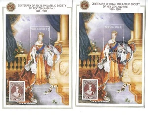 New Zealand 1988 Scott's #889 $1 SS Sheet, Show & Later Cancellations, Victoria - Picture 1 of 4