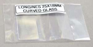 Neu Longines Uhr 25x18mm gebogenes Glas-Kristall Teil - Bild 1 von 1