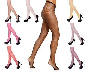 Sexy Ladies Fishnet Tights - 14 Various Colours , Size S,M,L,XL - Picture 1 of 12