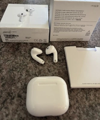 APPLE AirPods 4 ANC Bluetooth Ohrhörer mit Mikrofon MXP63ZM/A weiß - Bild 1 von 2