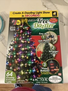 Star Shower Tree Dazzler LED Christmas Holiday Lights As Seen On TV Shark Tank - Picture 1 of 3