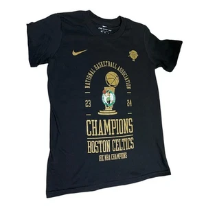 Boston Celtics National Basketball Championship Shirt 23-24 Nike Tee size small - Picture 1 of 7