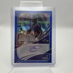 2025 Absolute Zay Flowers Blue Signature Standouts /35 #SS-ZFS Baltimore Ravens - Bild 1 von 6